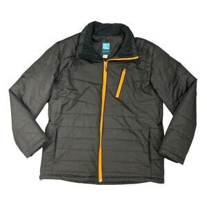 Iceburg Outerwear Puffer Jacket Mens XL Extra Large Black Full Zip Lightweight